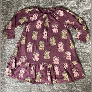 Tea Collection Girls Poodle Print Dress, Size 7